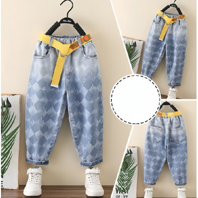 pants boys coil rhombuses pattern CHN 38 (061807 B) - celana anak laki-laki (ONLY 2PCS)